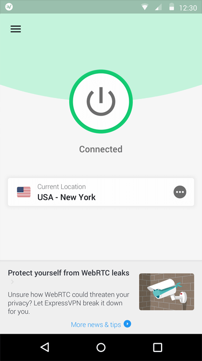 ExpressVPN Android-клиент