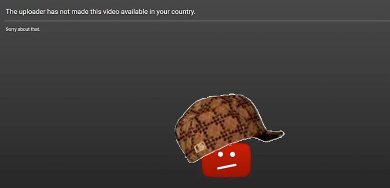 Гео-блокировка Youtube