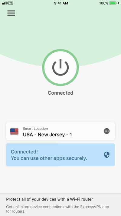 ExpressVPN iOS-клиент