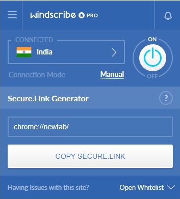 windscribe выбор сервера